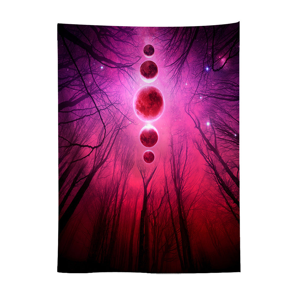Luminous Psychedelic Tapestry Background Fabric