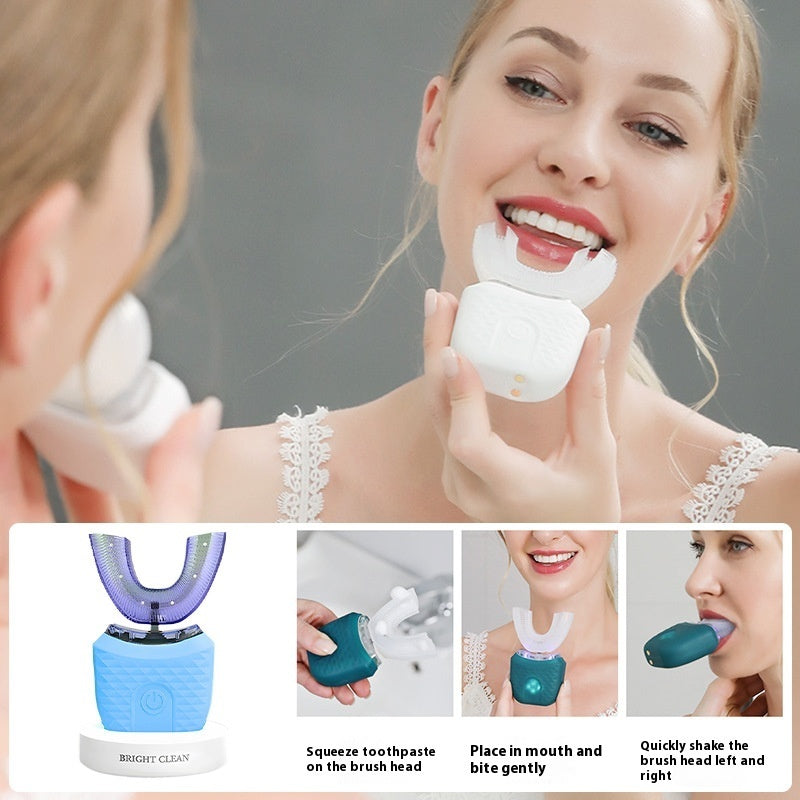 Adult U-shaped Electric Toothbrush Sonic Soft Hair Men And Women