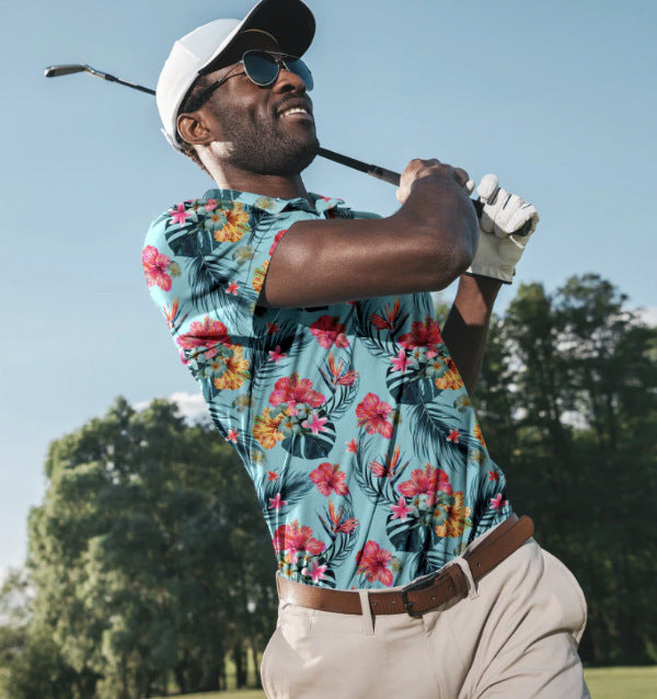 Men's 3D Printed Casual POLO Short Sleeves