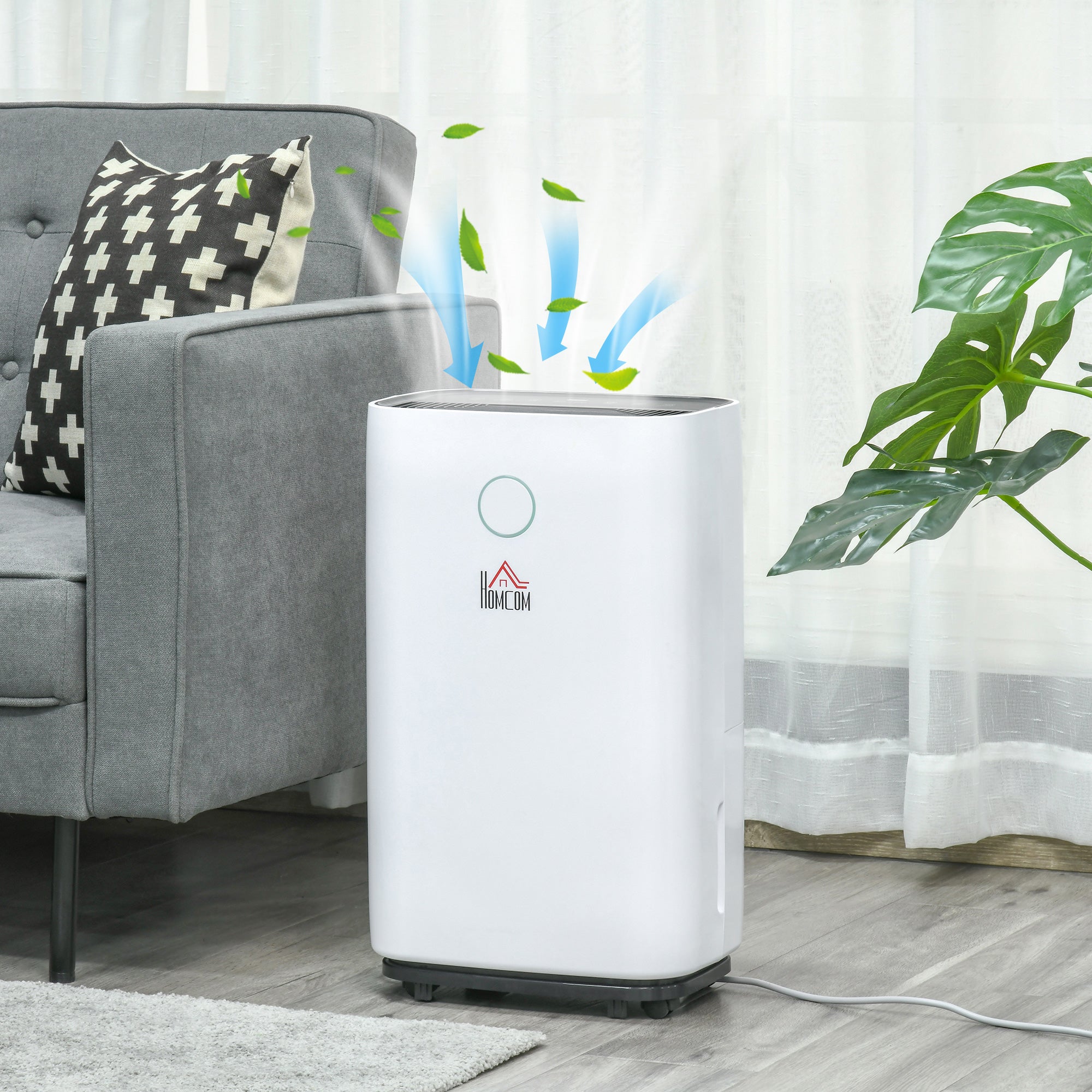16L/Day Portable Dehumidifier For Home, With LED Screen, Sleep Mode, 24H Timer, Electric Air Dehumidifier For Damp Laundry Bedroom Basement